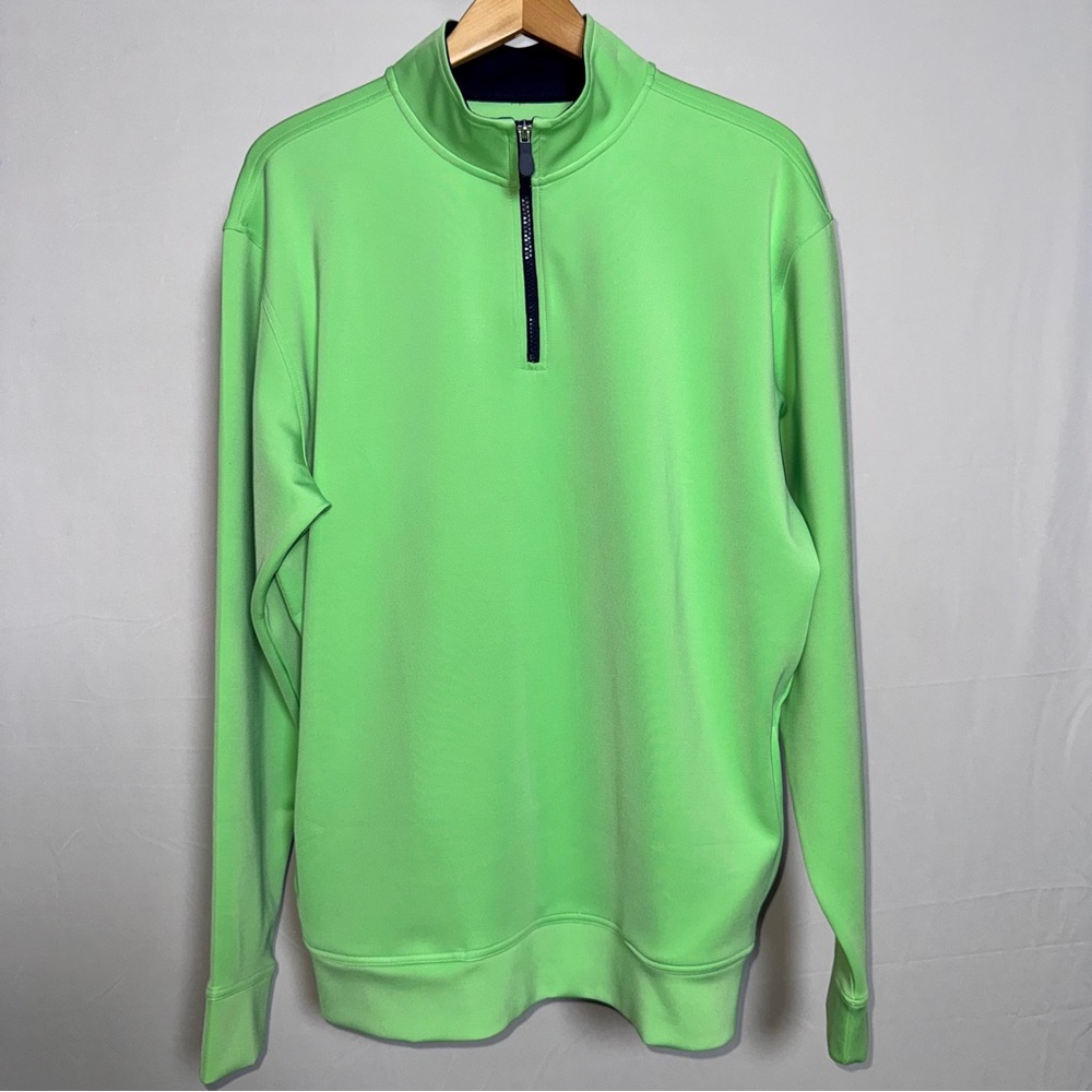 Onward Reserve Lime 1/4 Zip Pullover for Men. Golf, Size Large